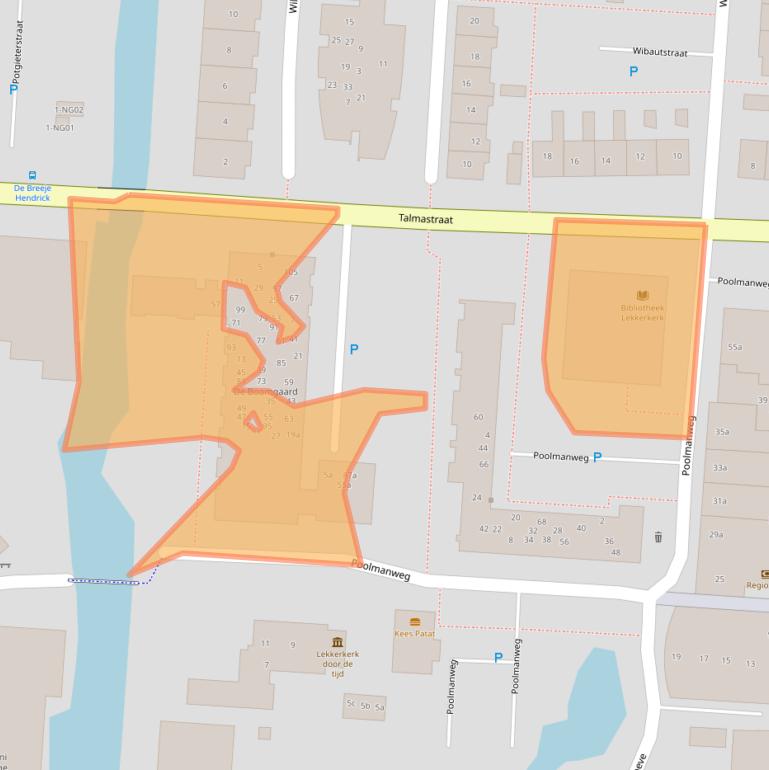 Kaart van postcodegebied 2941GS.