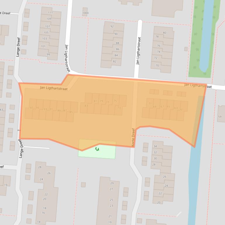 Kaart van postcodegebied 2941SB.