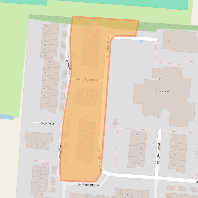 Kaart van postcodegebied 2941SC.