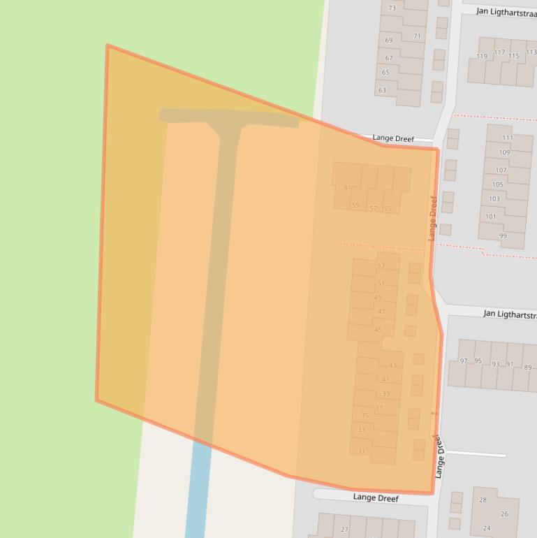 Kaart van postcodegebied 2941SK.