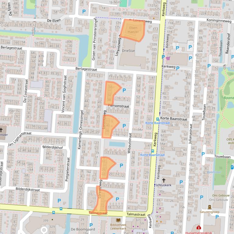 Kaart van postcodegebied 2941VE.