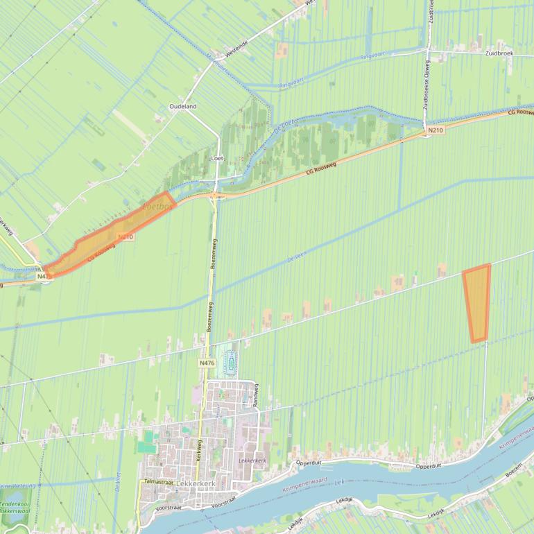 Kaart van postcodegebied 2941ZZ.