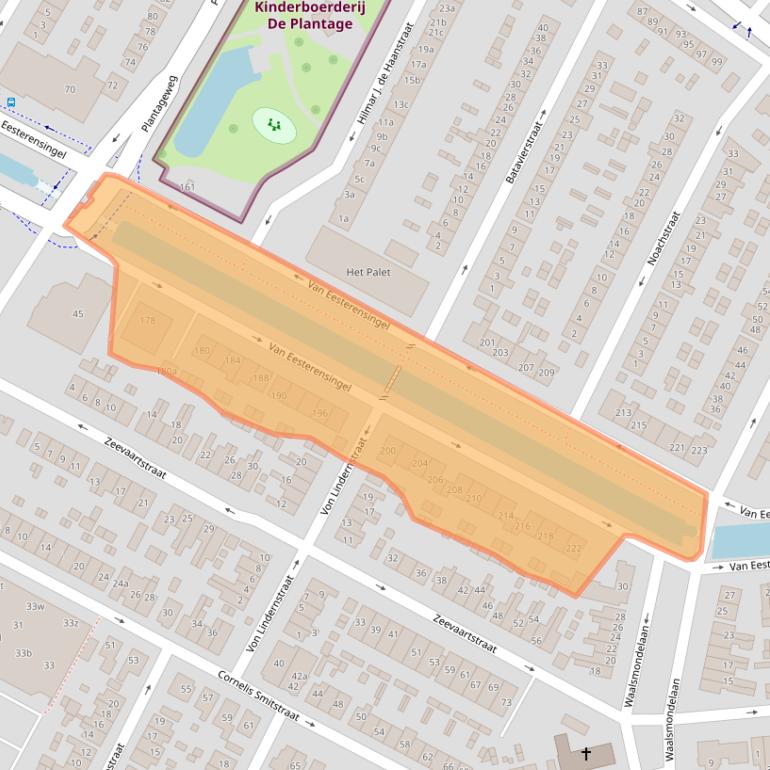Kaart van postcodegebied 2951AR.