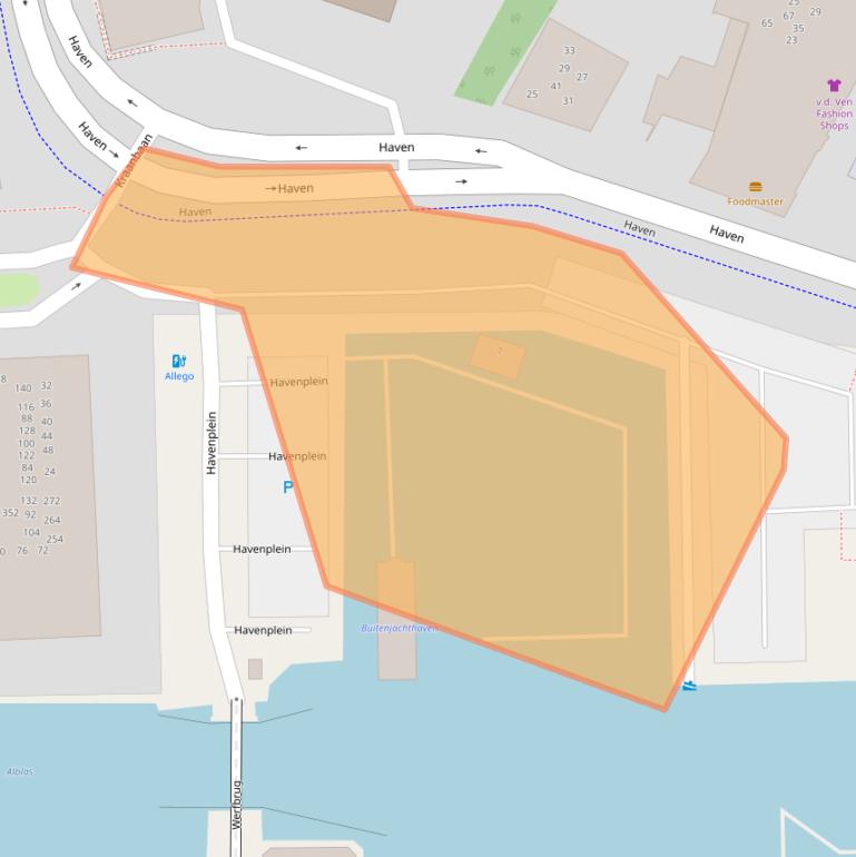 Kaart van postcodegebied 2951GT.