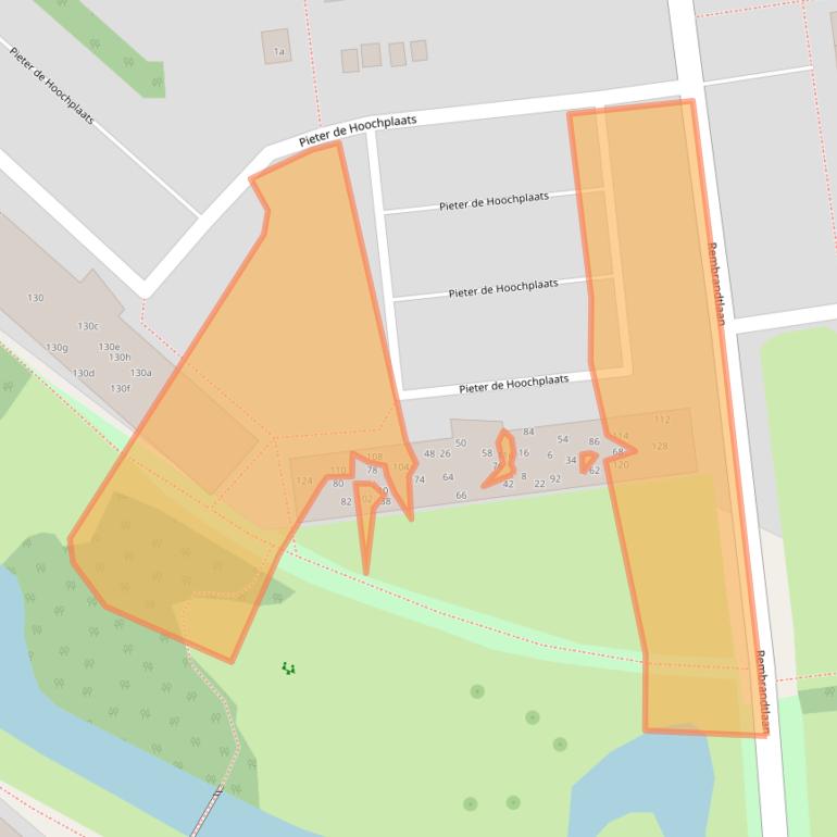 Kaart van postcodegebied 2951SH.