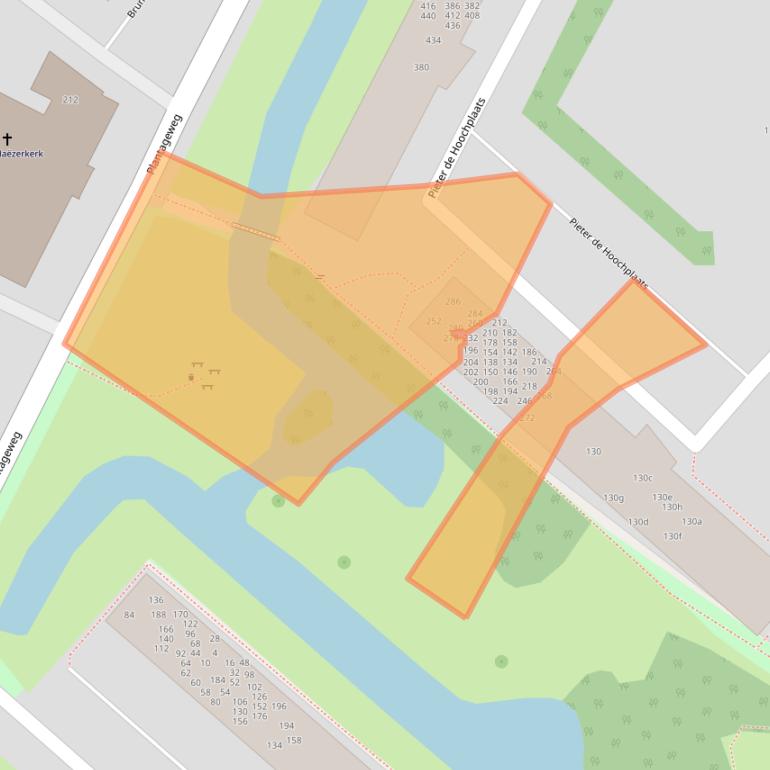 Kaart van postcodegebied 2951SM.