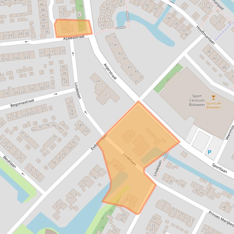 Kaart van postcodegebied 2951VG.