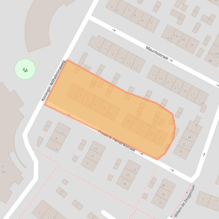 Kaart van postcodegebied 2951XC.