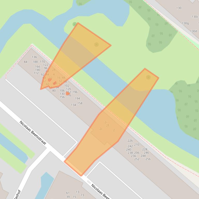 Kaart van postcodegebied 2951XH.