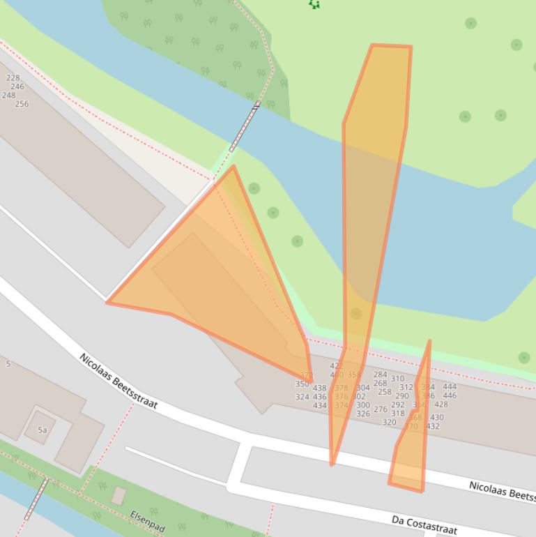 Kaart van postcodegebied 2951XP.