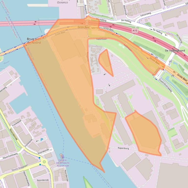 Kaart van postcodegebied 2952AP.