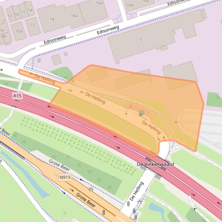 Kaart van postcodegebied 2952BC.