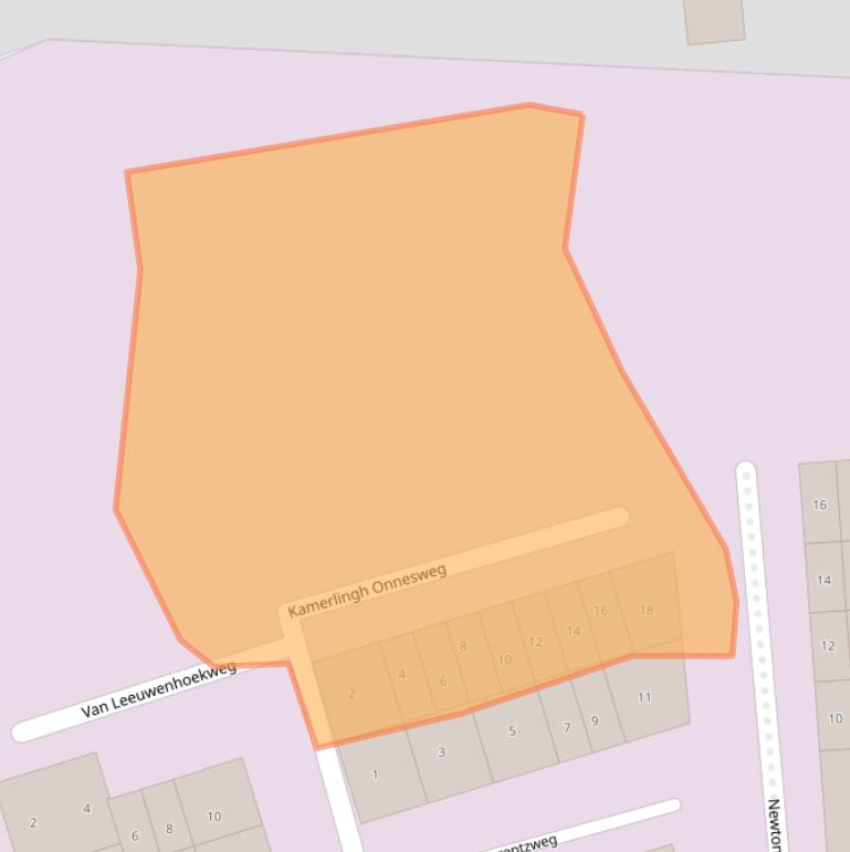 Kaart van postcodegebied 2952BK.