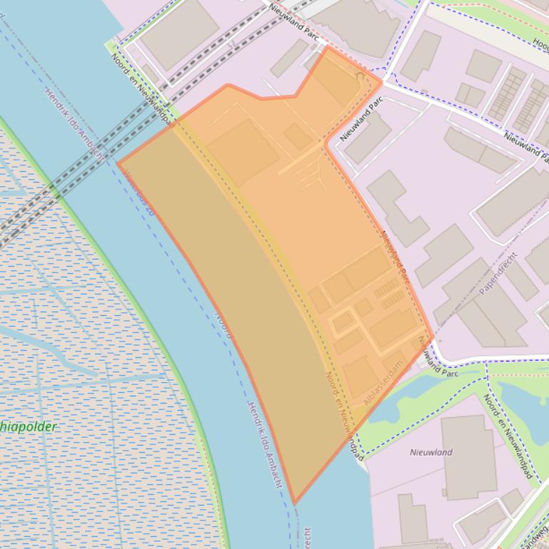 Kaart van postcodegebied 2952DD.
