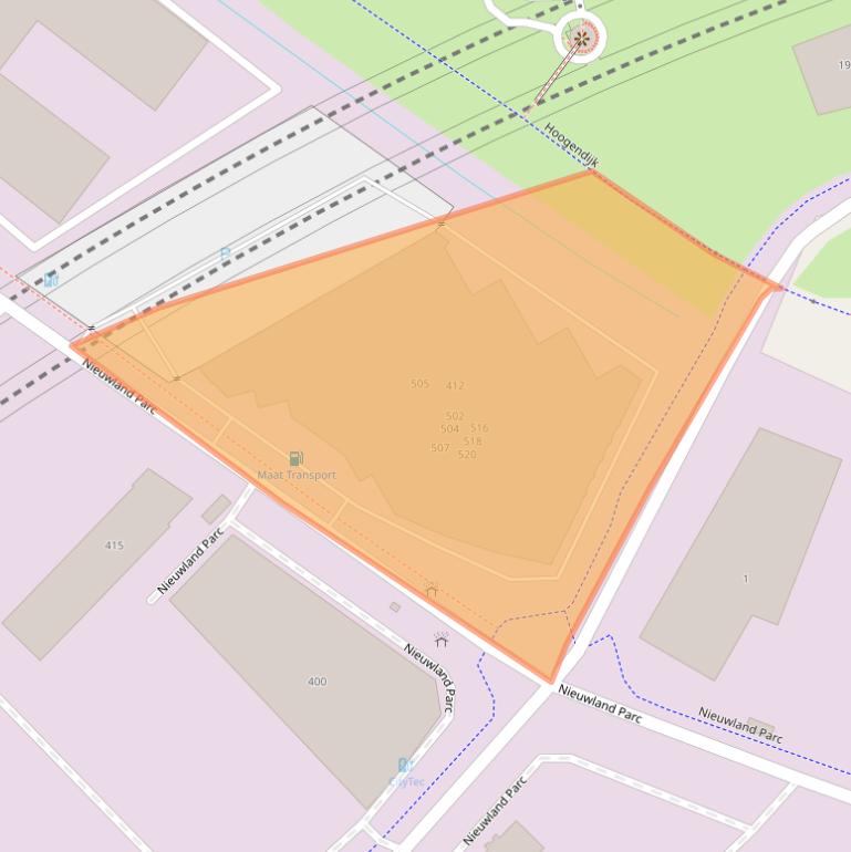 Kaart van postcodegebied 2952DG.