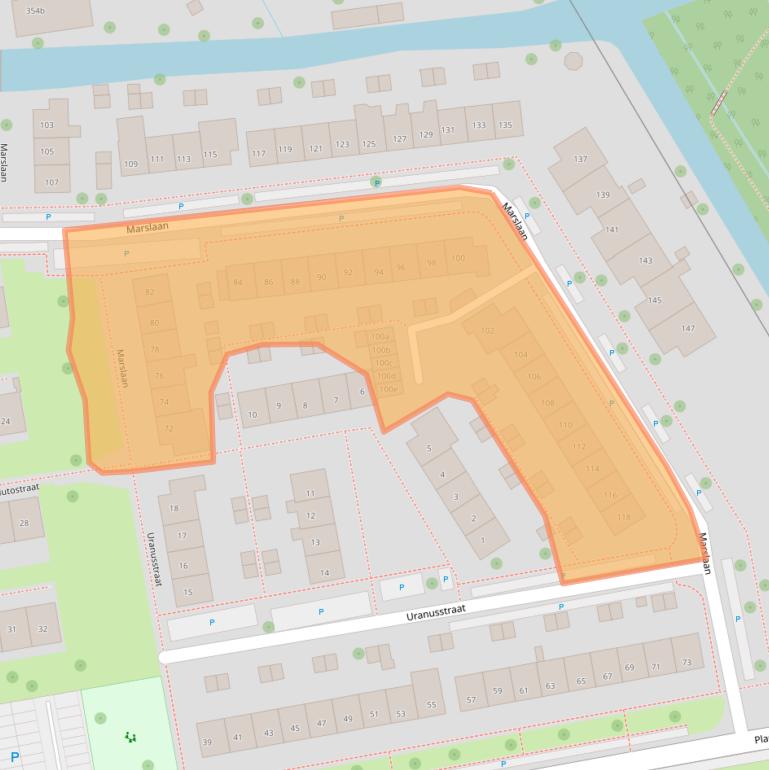Kaart van postcodegebied 2957SK.