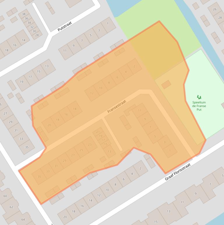 Kaart van postcodegebied 2959BM.