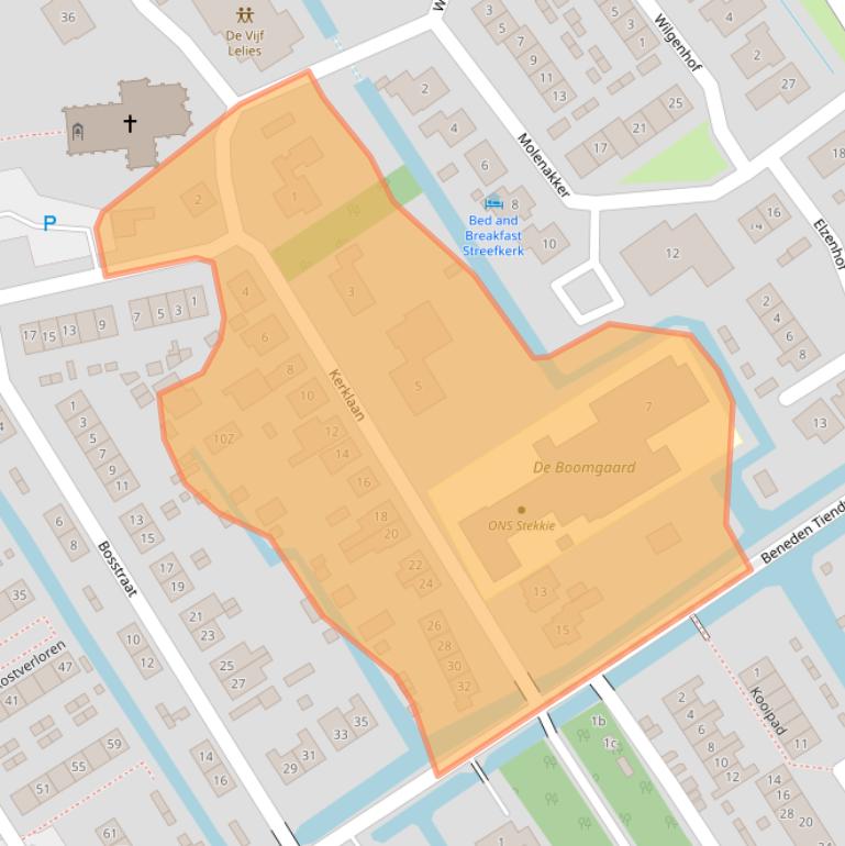 Kaart van postcodegebied 2959BR.