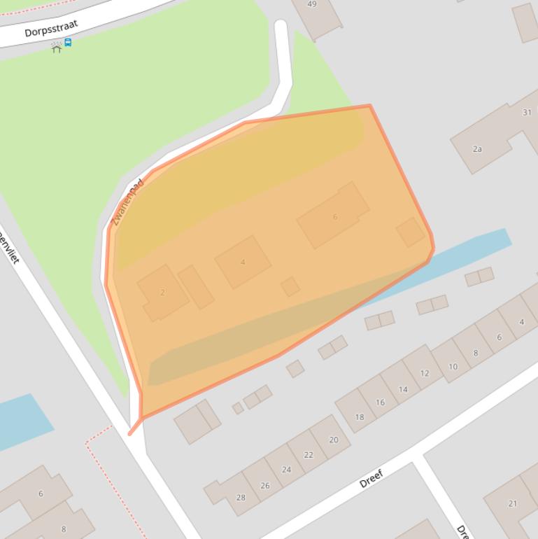 Kaart van postcodegebied 2959BX.