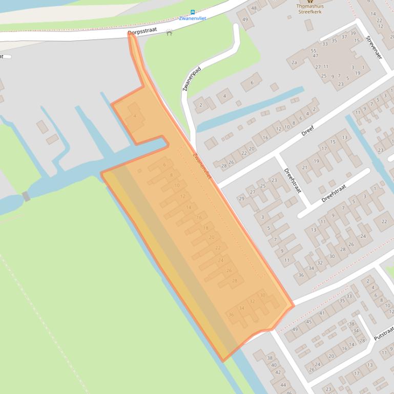 Kaart van postcodegebied 2959CD.