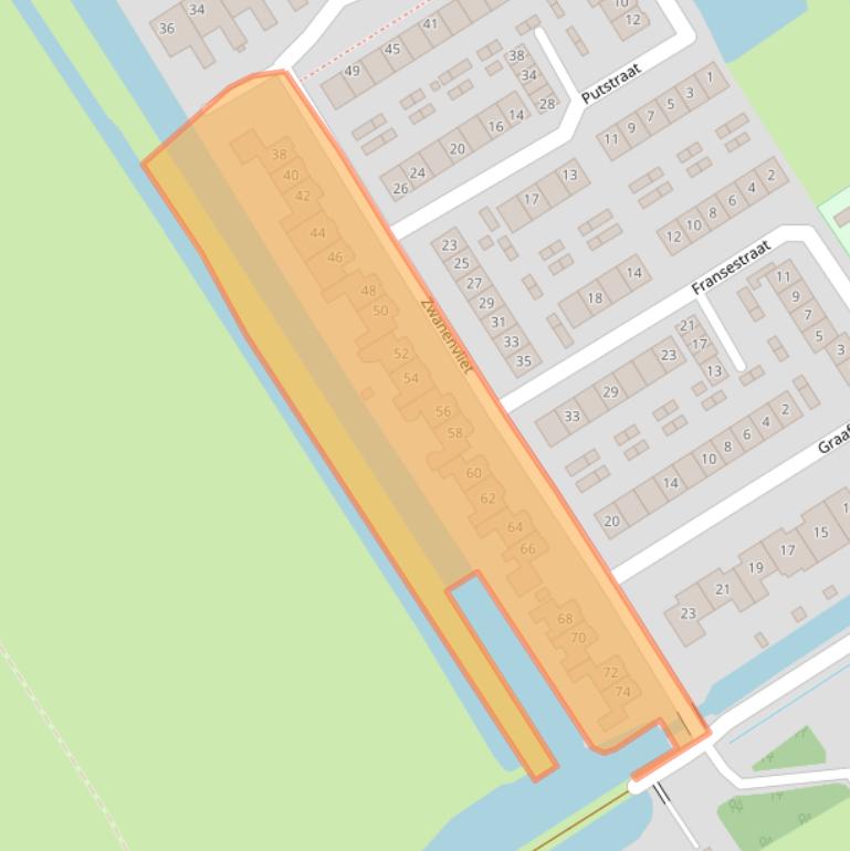 Kaart van postcodegebied 2959CE.