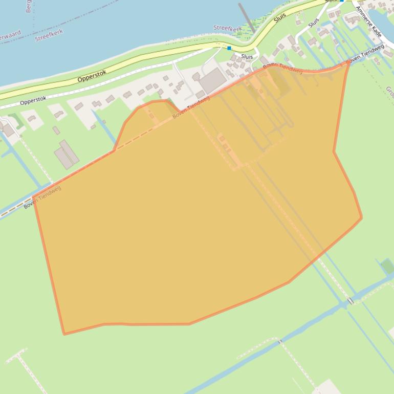 Kaart van postcodegebied 2959EC.