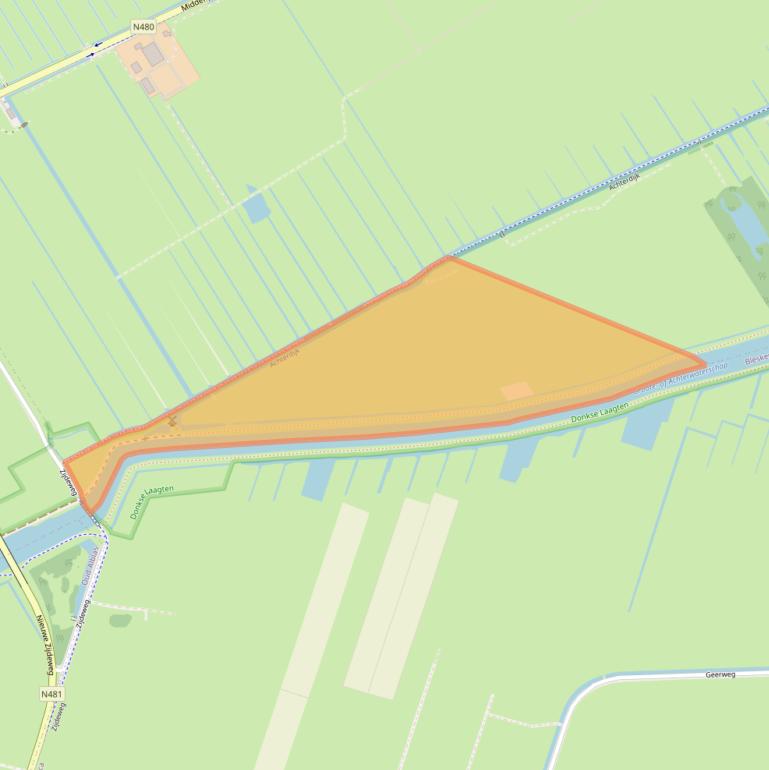 Kaart van postcodegebied 2959LC.