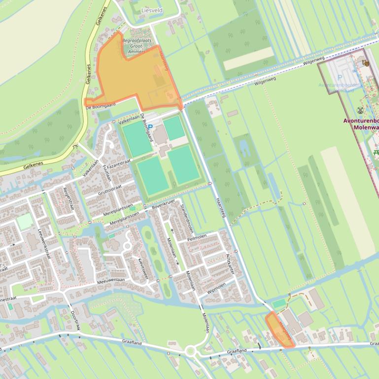 Kaart van postcodegebied 2964AE.