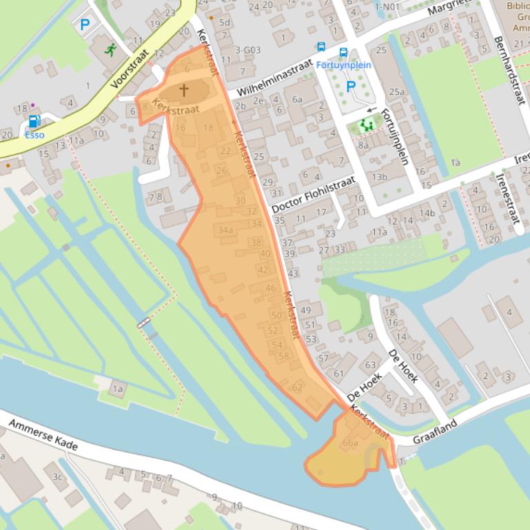 Kaart van postcodegebied 2964BV.