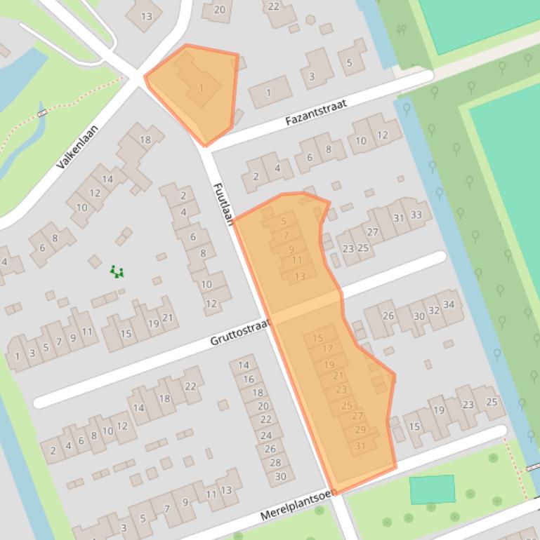 Kaart van postcodegebied 2964DB.