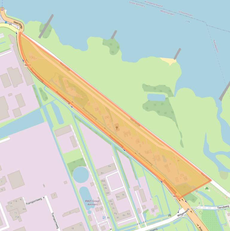 Kaart van postcodegebied 2964GG.