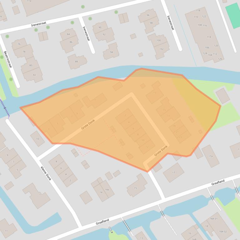 Kaart van postcodegebied 2964HX.