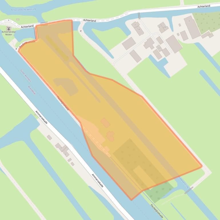 Kaart van postcodegebied 2964LD.