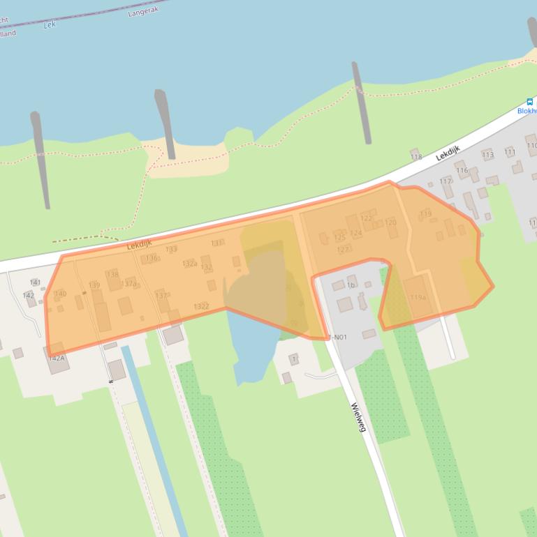 Kaart van postcodegebied 2967GG.