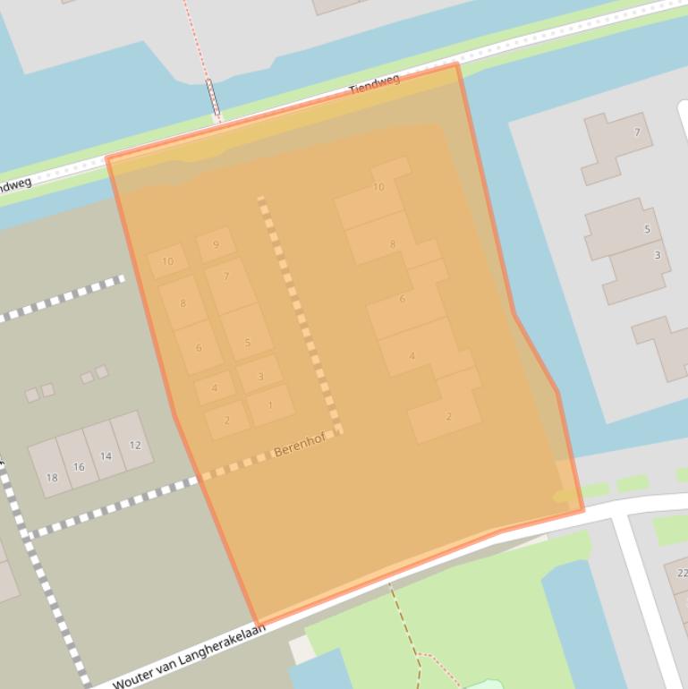 Kaart van postcodegebied 2967XR.