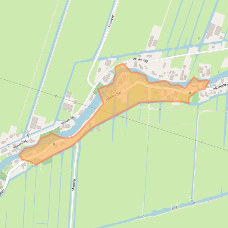 Kaart van postcodegebied 2971VC.