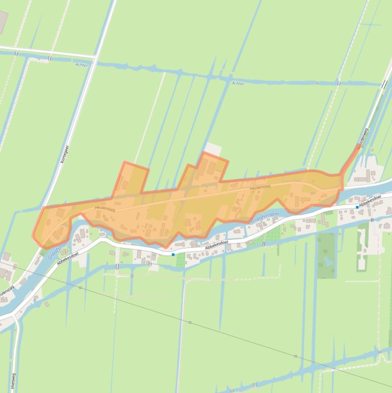 Kaart van postcodegebied 2971VG.