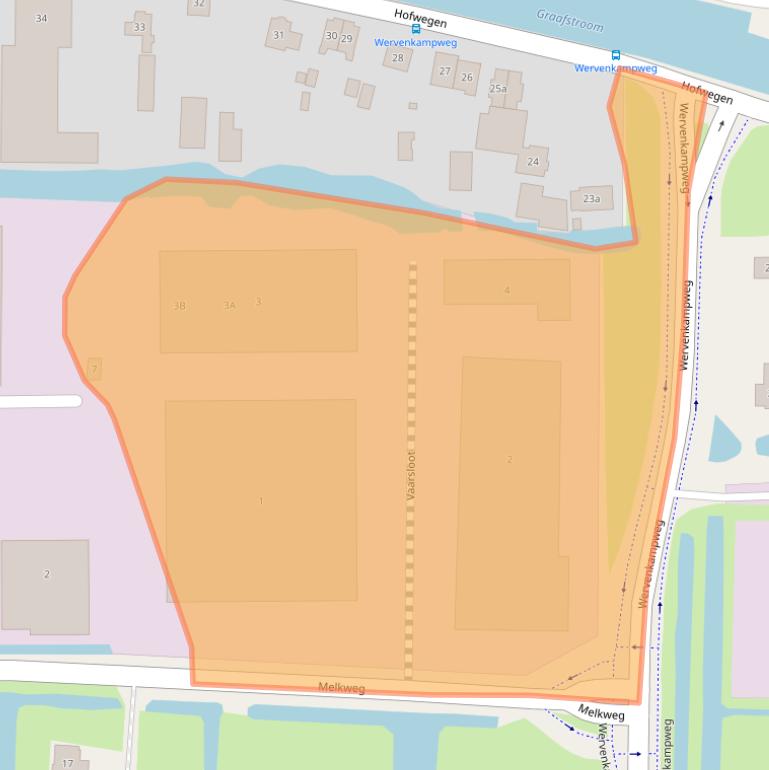 Kaart van postcodegebied 2971VV.