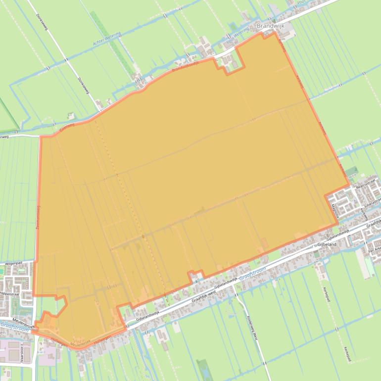 Kaart van postcodegebied 2971XC.