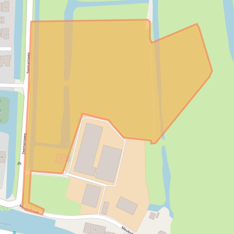 Kaart van postcodegebied 2971XH.