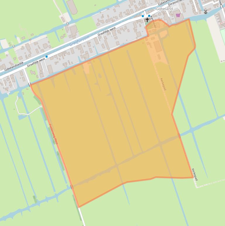 Kaart van postcodegebied 2973AR.