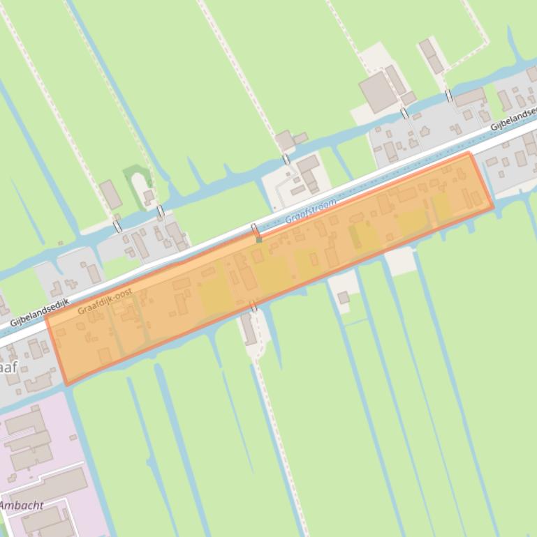 Kaart van postcodegebied 2973XB.