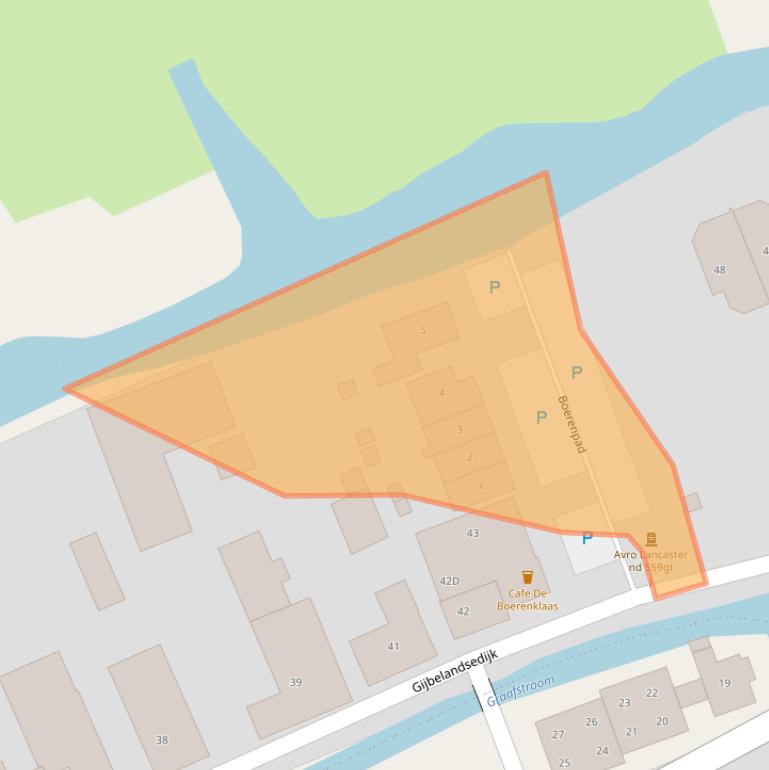 Kaart van postcodegebied 2974BS.