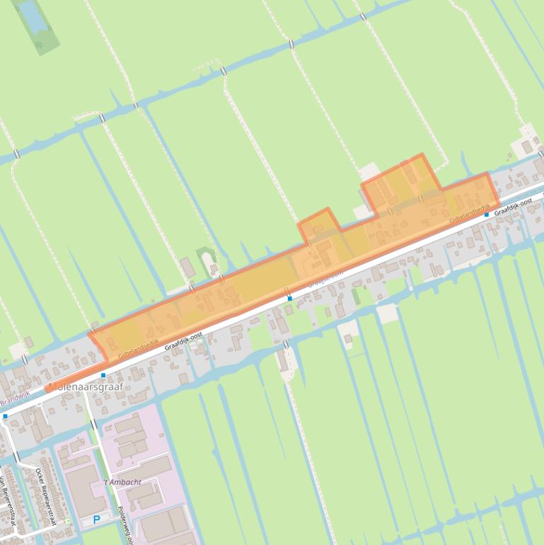 Kaart van postcodegebied 2974VG.