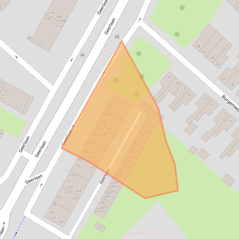 Kaart van postcodegebied 2981AS.