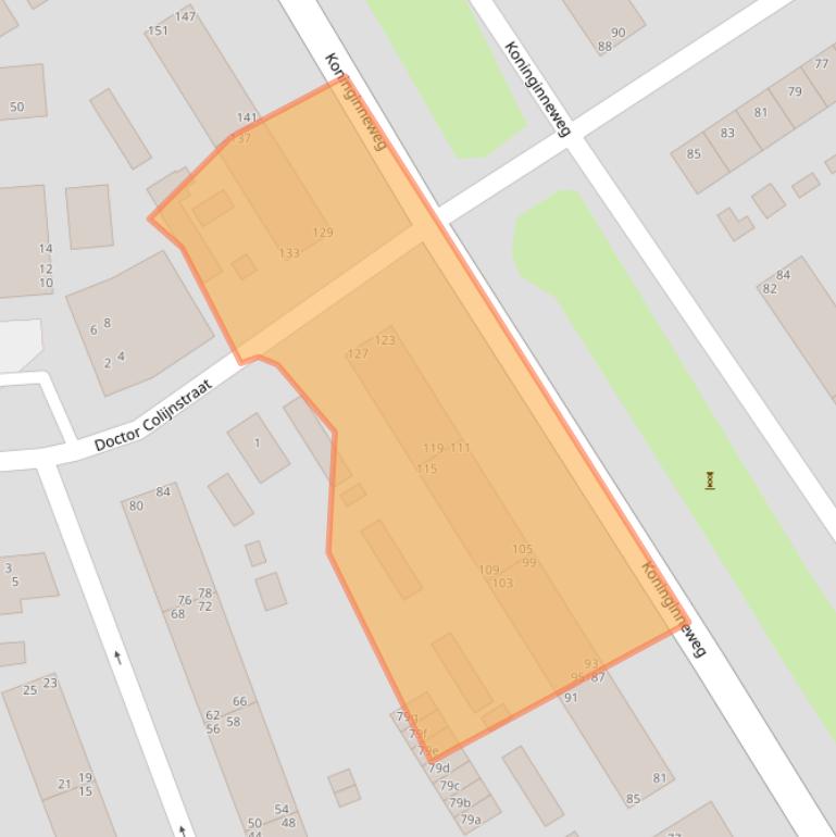 Kaart van postcodegebied 2982AJ.