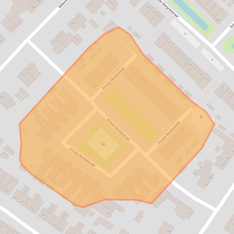 Kaart van postcodegebied 2983EL.