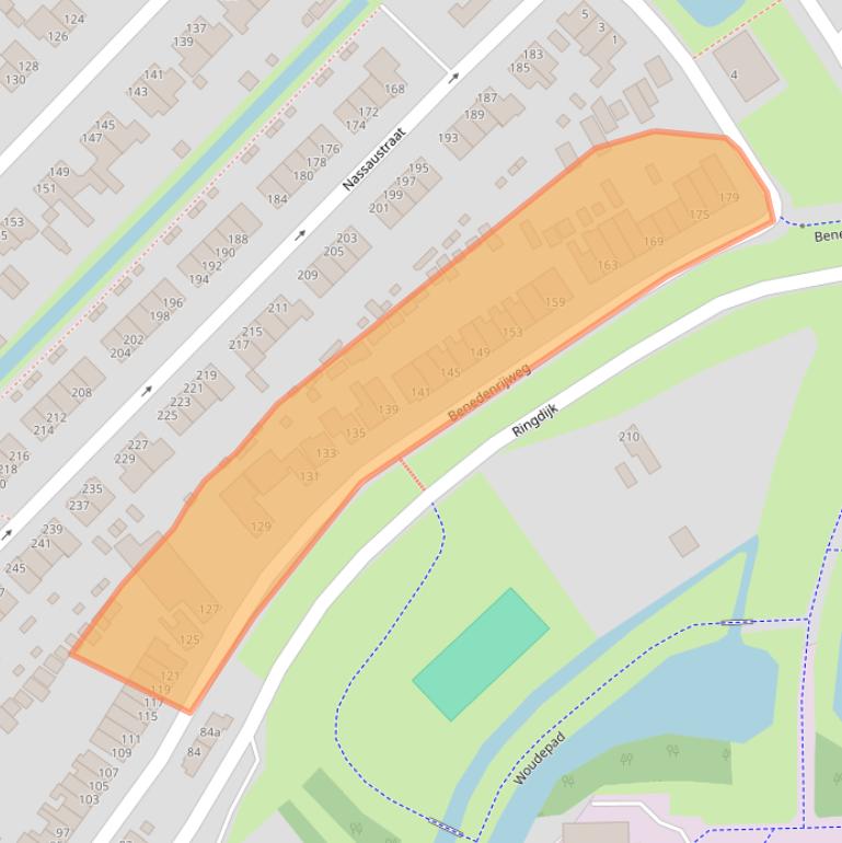 Kaart van postcodegebied 2983GB.