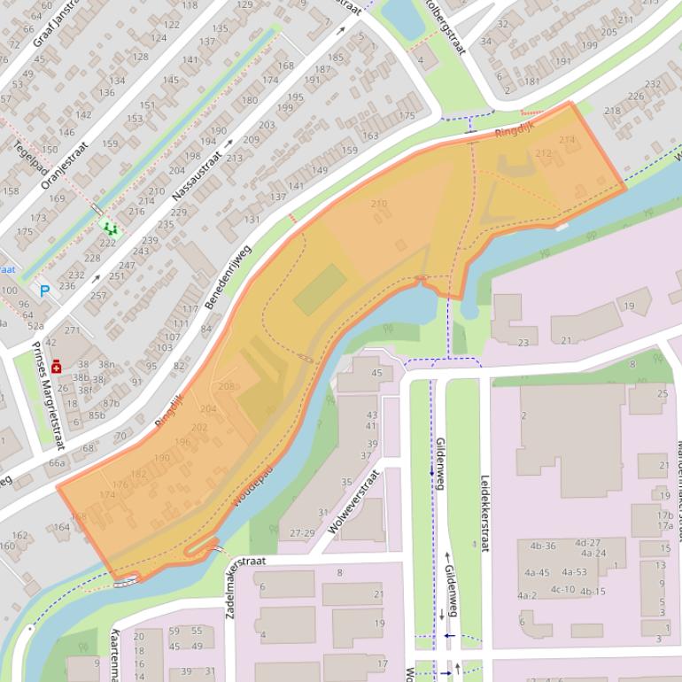 Kaart van postcodegebied 2983GN.