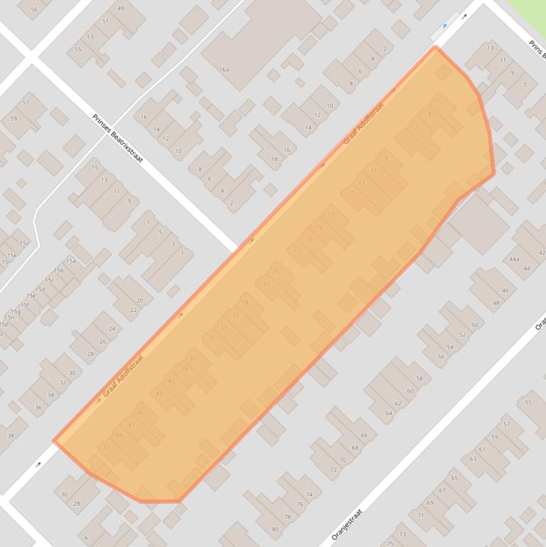 Kaart van postcodegebied 2983HA.